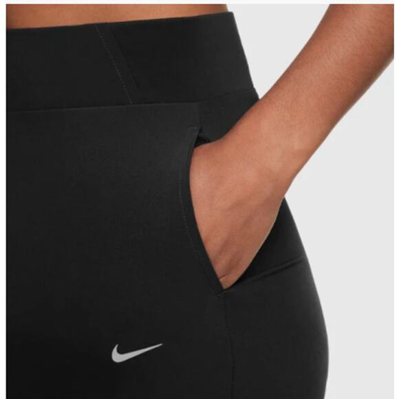 Nike Dri-Fit Bliss Victory Mid-Rise Training Pant Womens Small Black New CU4321 - Picture 2 of 11